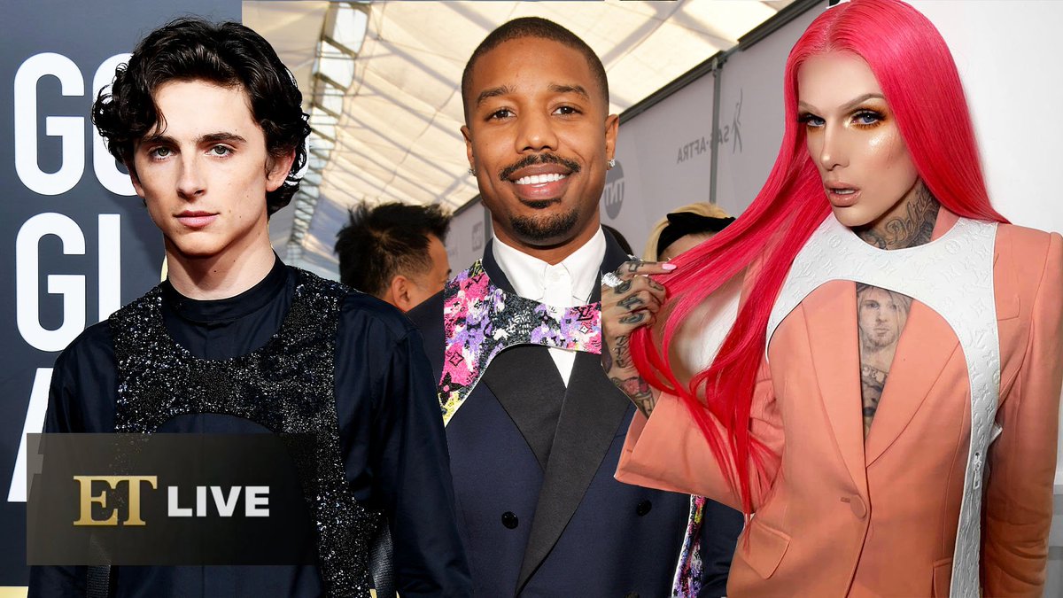 Entertainment Tonight on X: .@michaelb4jordan, @RealChalamet, and @ JeffreeStar all rocked the same Louis Vuitton bib so it's OFFICIALLY a  must-have. 🔥   / X