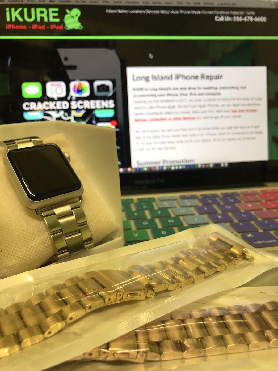 iKUREinc's tweet photo. Stainless Steel Bands for Apple Watch, that won’t cost a whole arm...only @iKUREinc 👽📱⌚️ https://t.co/gH8bRVjnwB