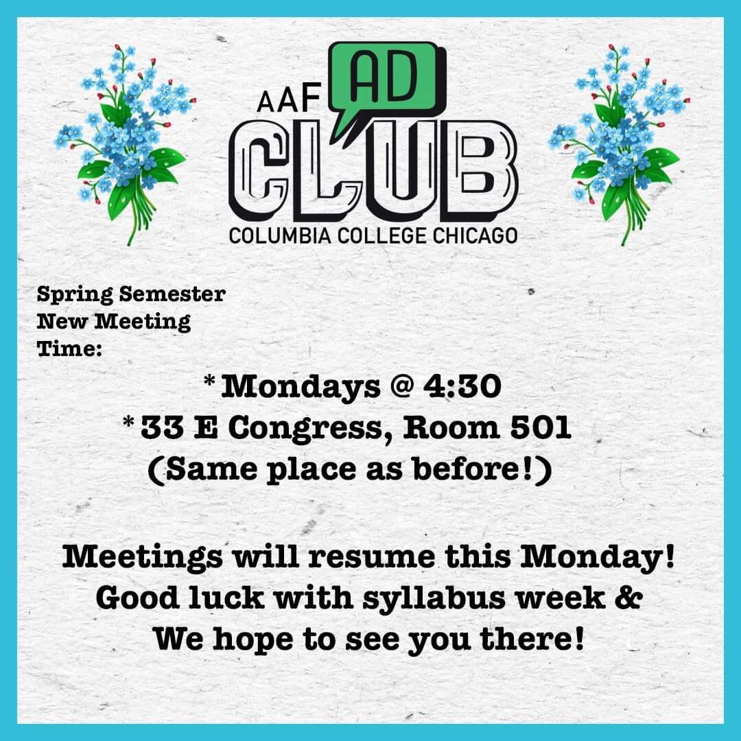AdClubCCC's tweet image. First meeting of the semester is TODAY!!!! @ 4:30 ! BE THERE !