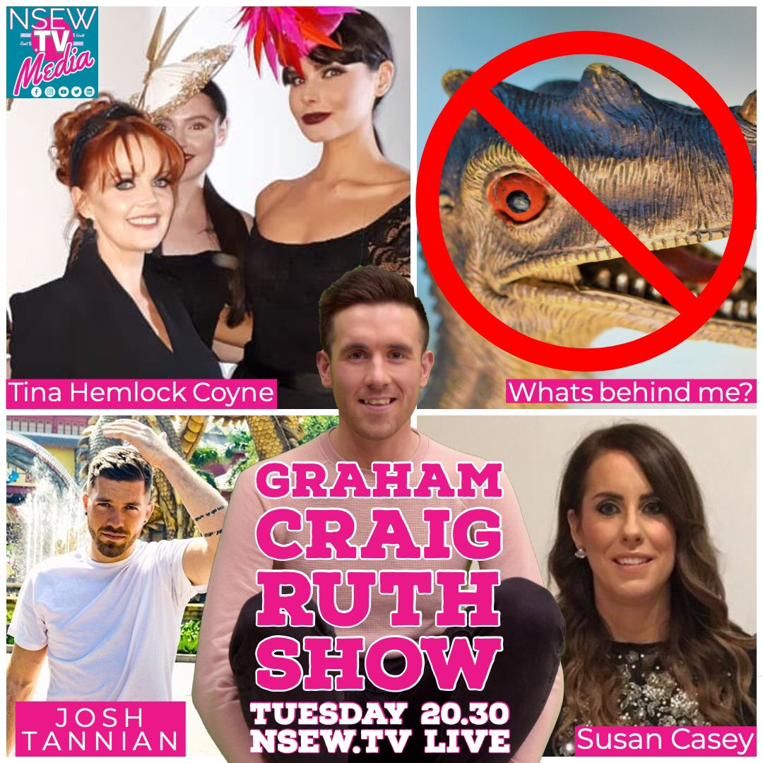 This Tuesday join your host Graham Craig Ruth live 20.30Hrs from the Nsew TV studio for some fun and games. Joined by truly inspiring guests Josh Tannian &amp; international award winner Tina Hemlock Coyne of Elizabeth Christina Design.