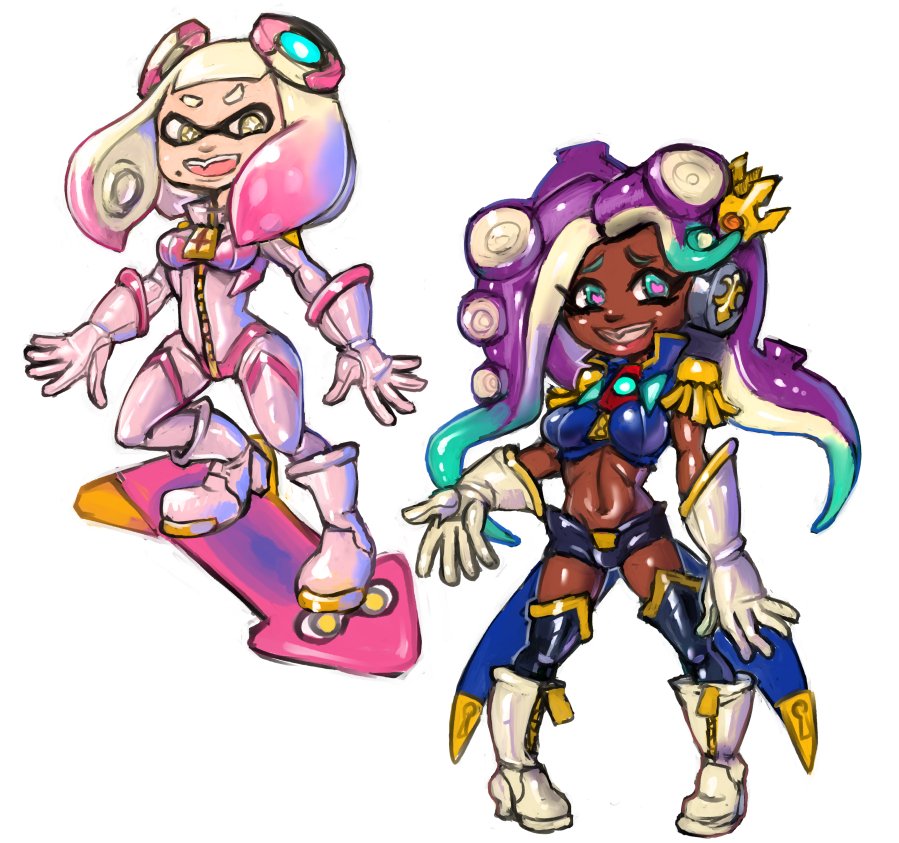 ちょっと筆慣らし、スプラトゥーン2から、オリジナルコスチュームの