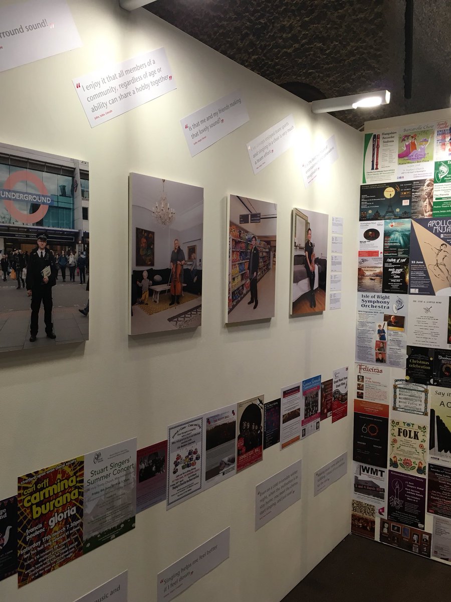 .<a href="/MakingMusic_UK/">Making Music UK</a> have put on a wonderful exhibition in the #music library of the <a href="/BarbicanCentre/">Barbican Centre</a>.
Beautifully articulates the magic of making music! 🎶🎵
@MakingMusicENG 
#musican