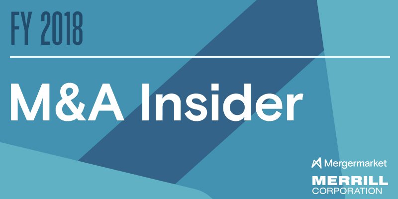 DatasiteGlobal's tweet photo. 2018 global outlook, regional trends and top deal announcements, and league tables by value and volume? We've got it all in the year-end #MnA Insider via #MerrillCorp + @Mergermarket: https://t.co/z1IuWq57nF https://t.co/WTbrjvRuSP