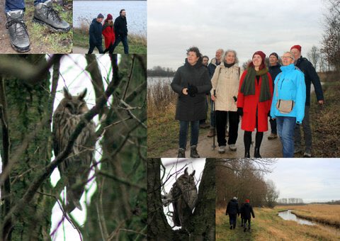 Fractie GroenLinks Langedijk op pad met burgemeester Kompier. Het was een mooie wandeling in het #Geestmerambacht en een gezellige middag! ⁦@LangedijkGLinks⁩ ⁦<a href="/LeontienKompier/">Leontien Kompier</a>⁩