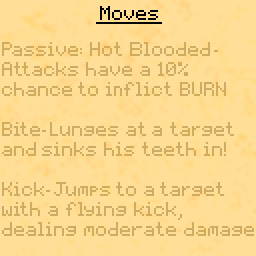 huntersuckss's tweet photo. Here's Fire Imp's page from the monster manual! 

#pixelart #pixel #gif #pixelartist #demon #imp #fireimp #videogameart #creature #monster #monstermanual #bestiary #jrpg #mockup #fakegame #fakejrpg https://t.co/KFoHMOqXA0