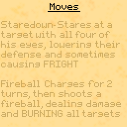huntersuckss's tweet photo. Here's Fire Imp's page from the monster manual! 

#pixelart #pixel #gif #pixelartist #demon #imp #fireimp #videogameart #creature #monster #monstermanual #bestiary #jrpg #mockup #fakegame #fakejrpg https://t.co/KFoHMOqXA0