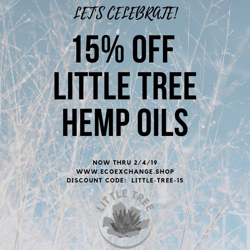 We're thrilled to be teaming up with Little Tree Labs to bring their line of sustainbly sourced, full-spectrum hemp oils to our online shop!
🎉In celebration, we're offering 15% off all Little Tree products for a limited time!
ecoexchange.shop/product-catego…
#hempoil #CBD #fullspectrum