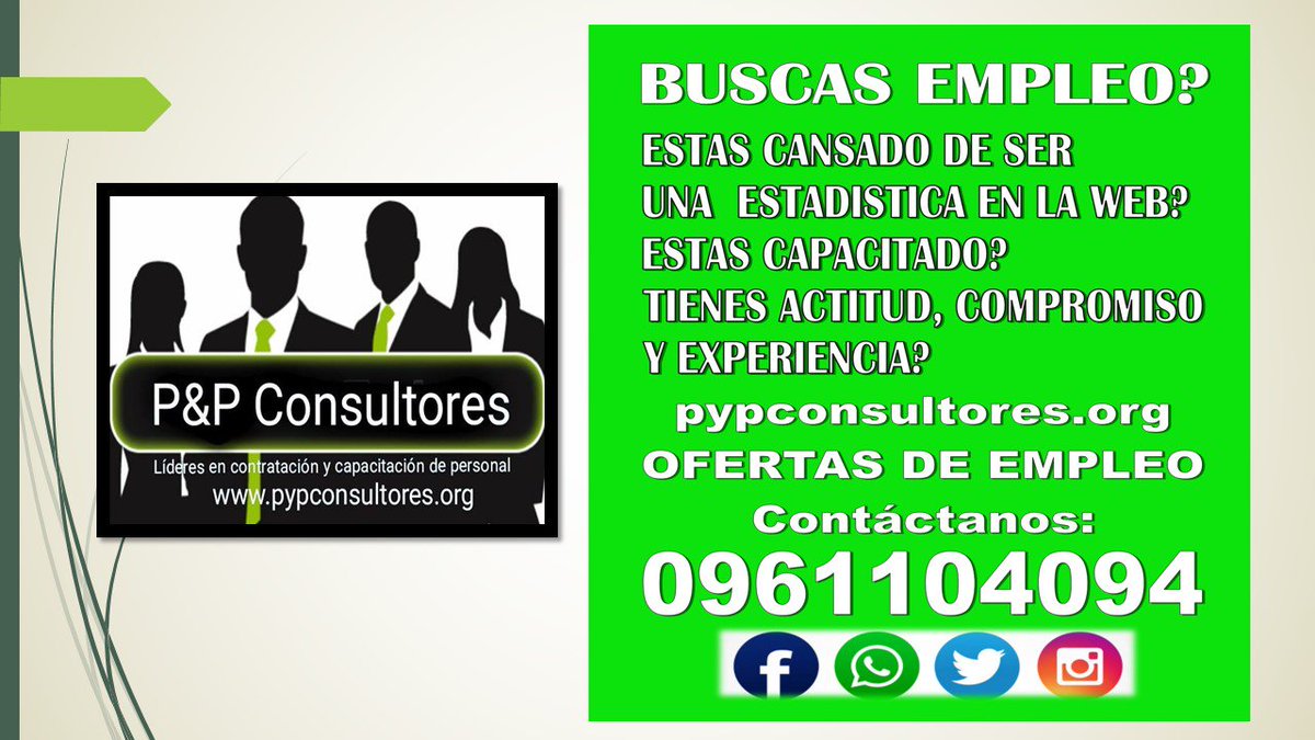 consultores_pyp's tweet photo. #empleoscuenca #trabajocuenca #cuencaecuador #Azuay #bolsadeempleocuenca https://t.co/JCJOVjjRzN