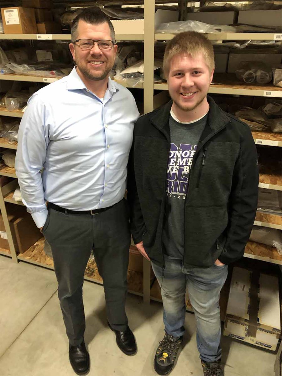 AeroVisionInt's tweet photo. We are pleased to welcome Carter Gibson on board working in our warehouse!   Carter isn't new to the aviation industry as he is pictured here with his dad @gibsonpete6, our VP of business development!  #WelcomeToTheTeam #AllInTheFamily 🎉🥳✈️🥁 https://t.co/HxfJVKY6Qj