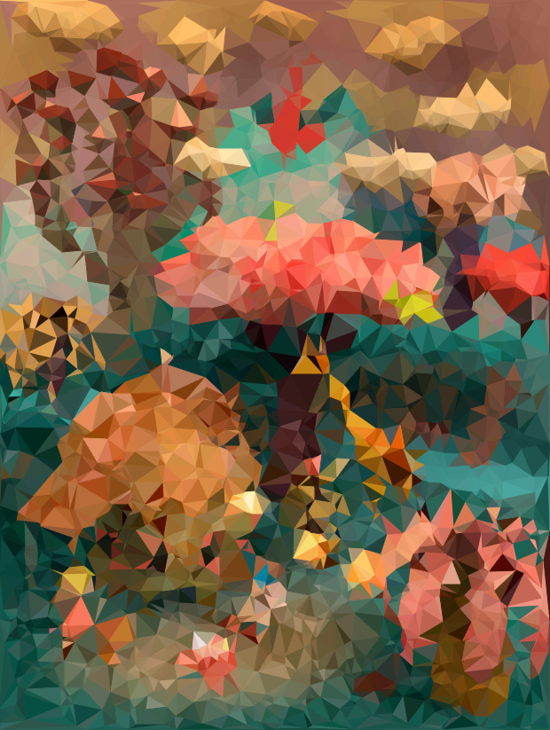 EagleStem's tweet photo. Pretty cool introduction to Transformations by using @polygenapp and other poly art generators! There were some good discussions around these pieces!! One student is a fan of @donaldglover #fcboeSTEAM #STEMLife #FlatRockForward #EagleNation @NateilCarby @FRMSEagles https://t.co/pYS7u9jASn