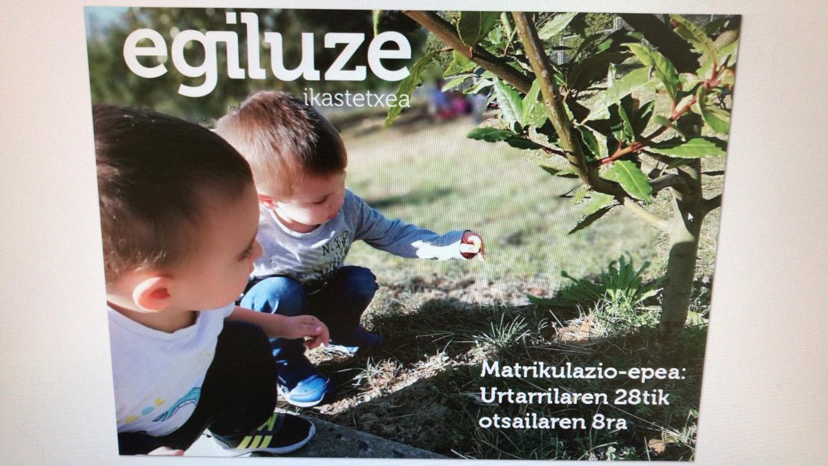 EgiluzeEskola's tweet photo. Matrikula zabalik!! #errenteria #egiluzetaldea #etxeanbezala #matriculación #eskola #markola #beraun #gabiarrota #agustinas #fanderia #pontika #galtzaraborda https://t.co/ImrINRdGl0
