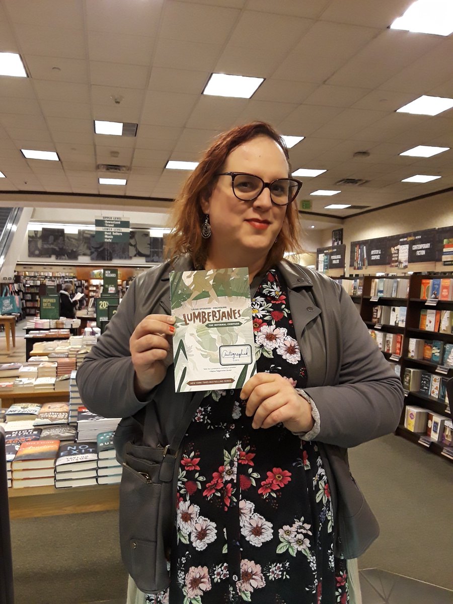 BNSeattle's tweet photo. We are excited to have author Lilah Sturges stop in and sign copies of Lumberjanes The Infernal Compass! We have limited stock so hurry in for your signed copy! #SignedBook #MembersSaveEveryday @lilah_sturges https://t.co/Ooe2qXsZay