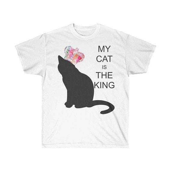 TurnkeyPets's tweet photo. My Cat Is The King Quote Shirt For Cat Lovers #kitten #etsy #clothing #shirt #cat #king #kitty #feline #love #lover #catlover #kittenlover #catsofinstagram #kittensofinstagram #tshirt #tshirtdesign #meme #memes #memesdaily #cute #catloversclub #cats_of_i… https://t.co/t90btZteBQ https://t.co/zPGfCPsDoq