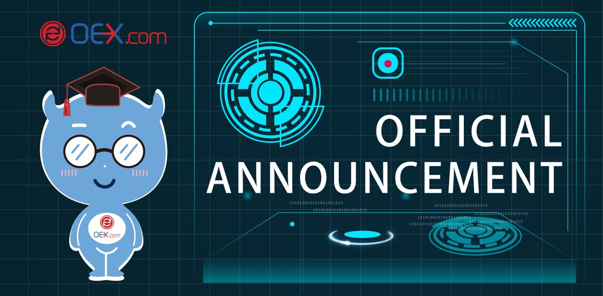 oexcom's tweet image. 【Official Announcement】Dear OEX users, Bottos (BTO) is officially launched on OEX.com. For more details, kindly click on oex.cn/notice_info?nt…. Thank you for supporting OEX! 😊👍

#Blockchain #blockchaintechnology #cryptocurrency #Crypto #trading
