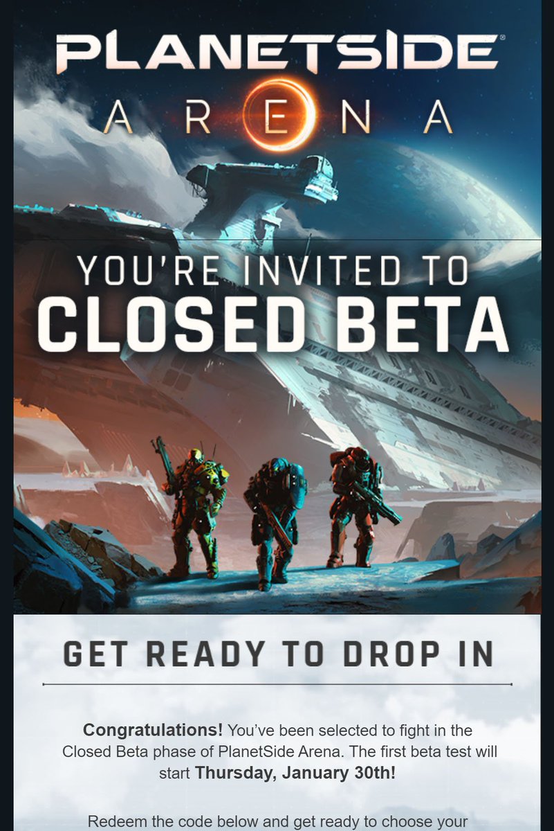 Malvision's tweet image. Heyyy thanks guys @PlanetSideArena.. def gonna check this out and see what's going on. Love PSide.. wonder if my Overlords crew is still around lol. #planetside #planetsidearena #beta