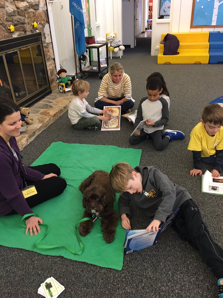 Aimee_Neff_'s tweet photo. Paws for People visited @TatnallSchool during library time. #EarlyChildhood #pawsforpeople https://t.co/VgThhdrez3