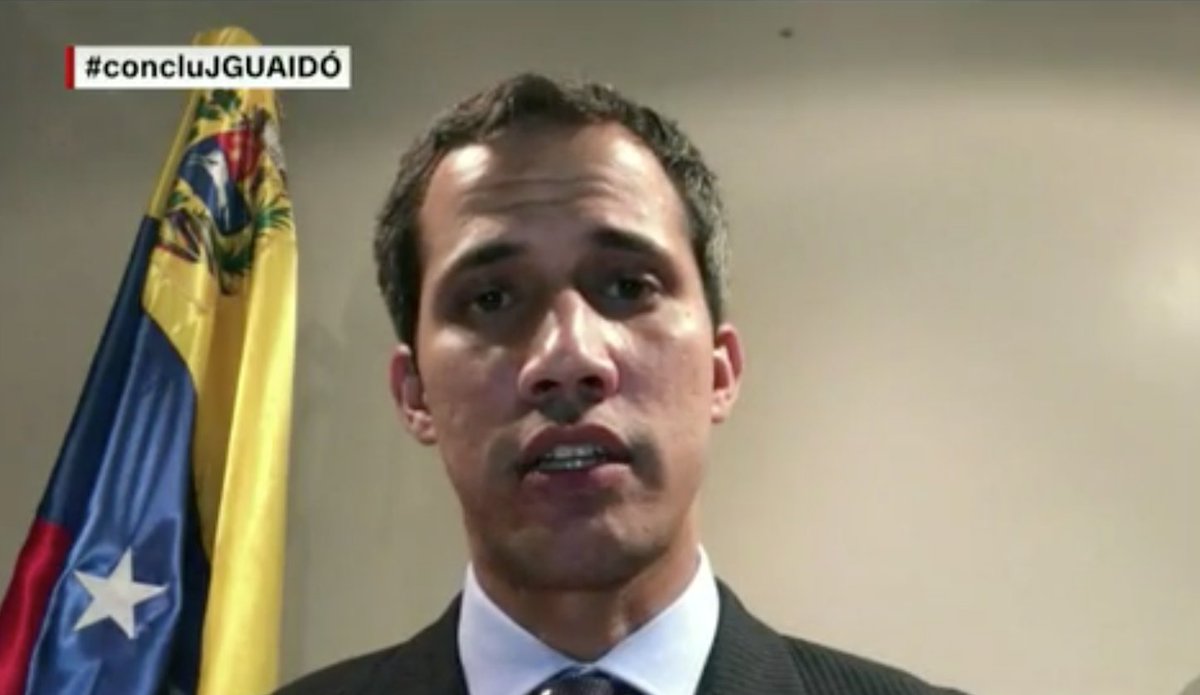 .<a href="/jguaido/">Juan Guaidó</a>: Hablar de impunidad en Venezuela es muy duro. Todas las opciones están sobre la mesa para lograr el cese de la usurpación. 
EN VIVO para Venezuela: cnne.com/envivo  
<a href="/soyfdelrincon/">Fernando Del Rincon</a> #concluJGUAIDÓ