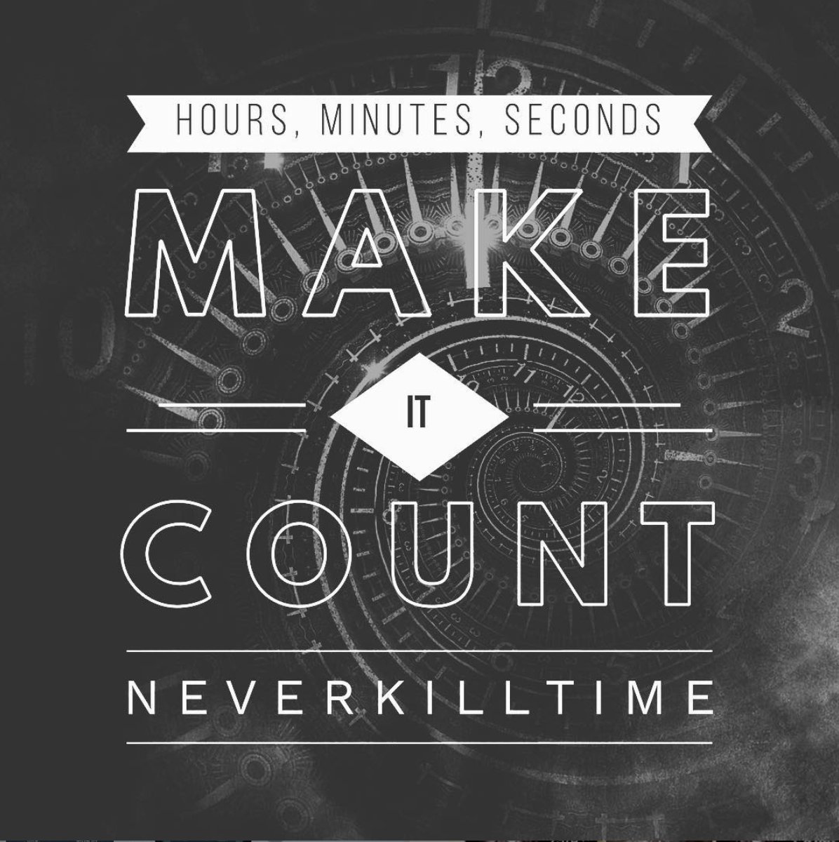 NEVERKiLLTIME's tweet photo. Make it Count! #NEVERKiLLTIME #time #musicproducer #musicproduction #timing #keepbusy #neverstopthinking #timemanagement #productive #beproductive #carpediem #carpenoctum #alldamnday #neverstop #nonstop #blackandwhite #clock #clockisticking #dallastx #custom #smdled #customsynth https://t.co/RG0YNhXckL