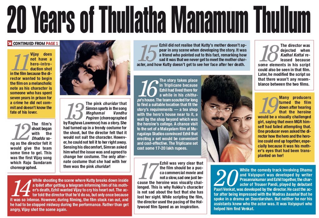 .@ChennaiTimesTOI article about #20YearsOfEvergreenSuperhitTMT! 

@actorvijay @SimranbaggaOffc
