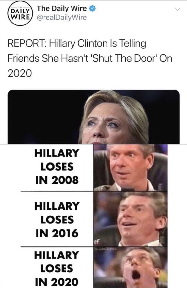 ihatematt's tweet photo. 2008
2016
2020?
#MAGA #LockHerUp #Hillary4prision #DrainTheSwamp #DeepState https://t.co/4IWSCZV3Qg