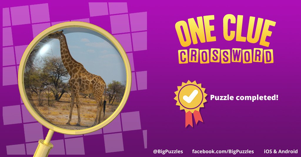 httpbitchin's tweet image. I completed a puzzle in One Clue Crossword. Play now for free!
onecluecrossword.com #OneClueCrossword