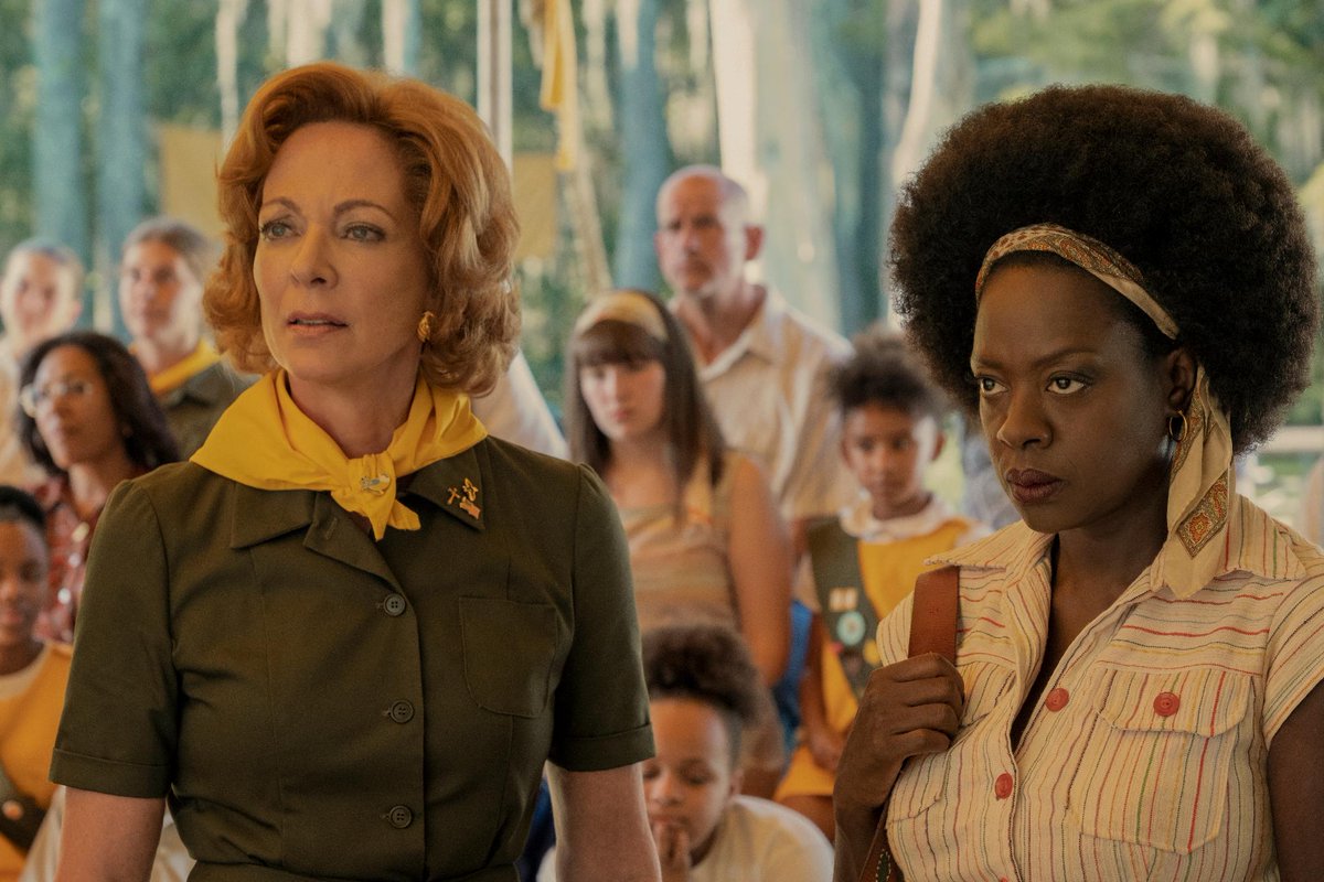 OnTheRedCarpet's tweet photo. JUST RELEASED: New image from @TroopZeroMovie featuring @AllisonBJanney and @violadavis.
(Photo: Curtis Bonds Baker/Amazon Studios) #TroupeZero #AllisonJanney #ViolaDavis https://t.co/rndLzkRhNx