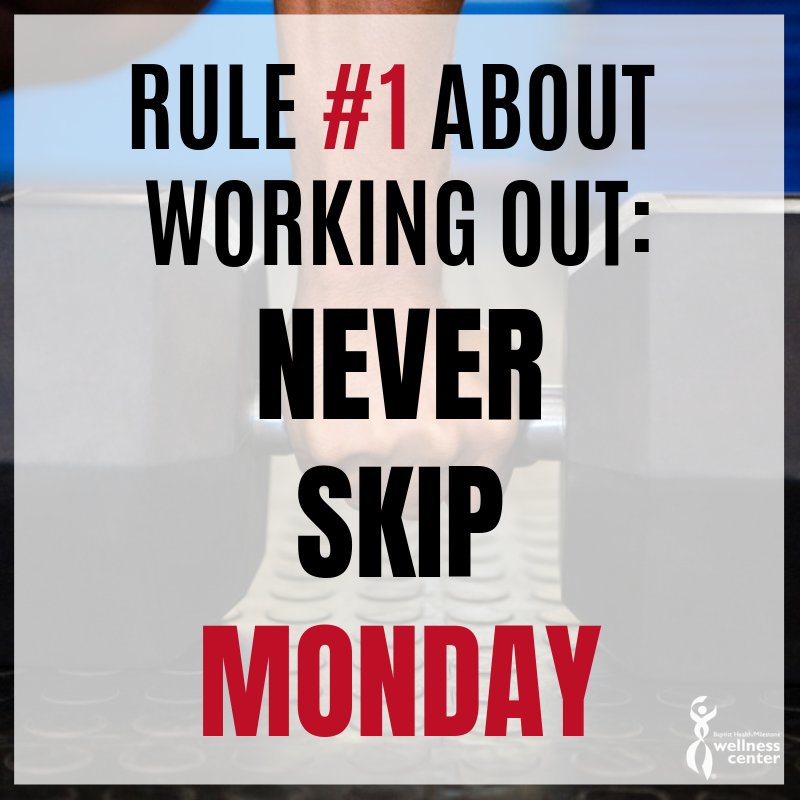 BEMilestone's tweet photo. Rule #1...Don't Skip Monday! https://t.co/Wk5xQ9quVK