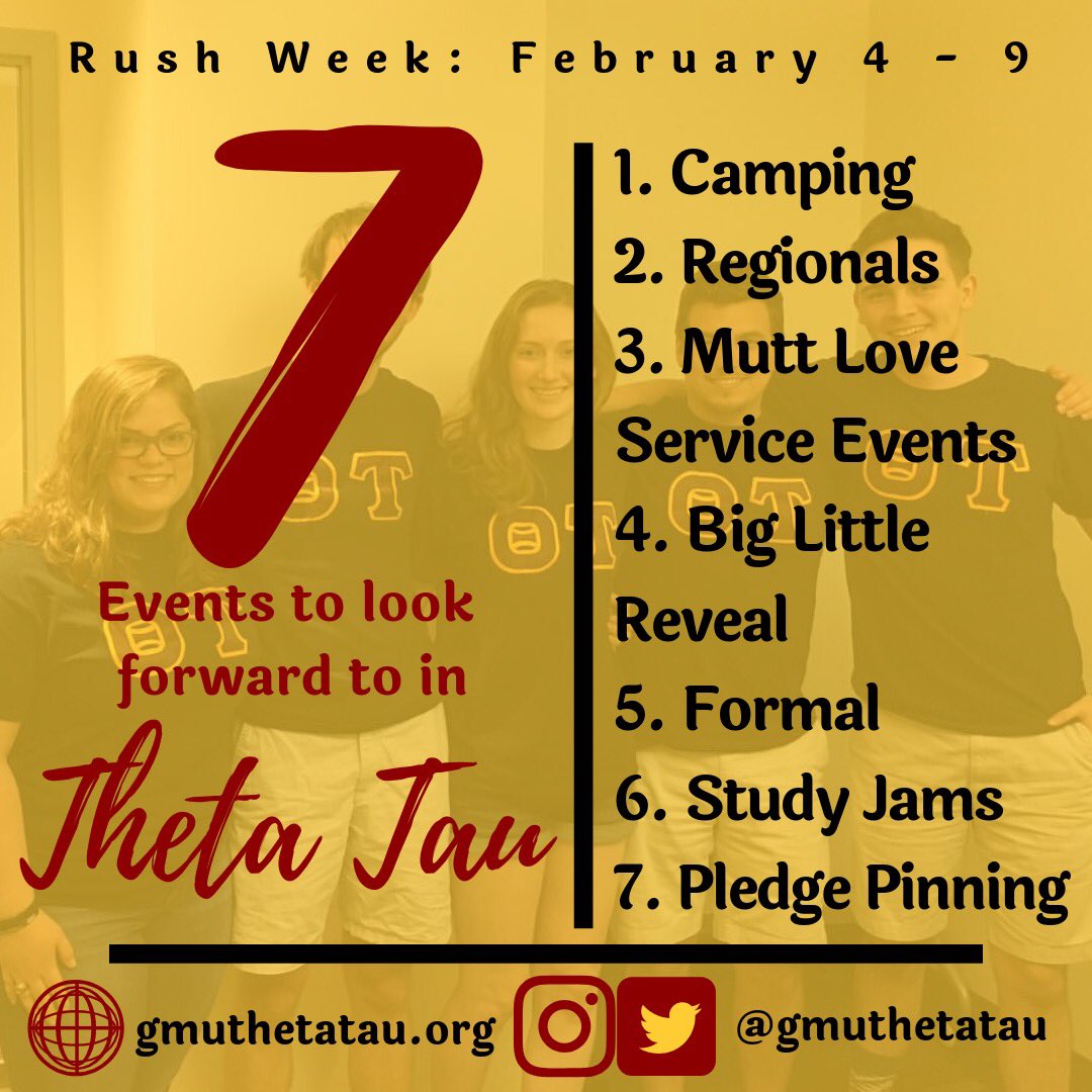 Only 7 days left until our Spring 2019 Rush!! Here’s 7 events to look forward to when you join Theta Tau according to our brothers!

Our rush week starts on Monday, February 4th all the way through Friday!

Feel free to contact us with any questions. Hope to see you all there!