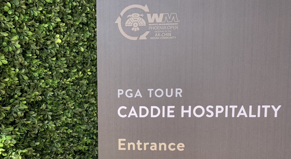 OzCatman's tweet photo. A huge thanks to the @WMPhoenixOpen for catering for the PGA Tour caddies this week inside the clubhouse. It is greatly appreciated. Class A treatment. https://t.co/X9POLfYRr6