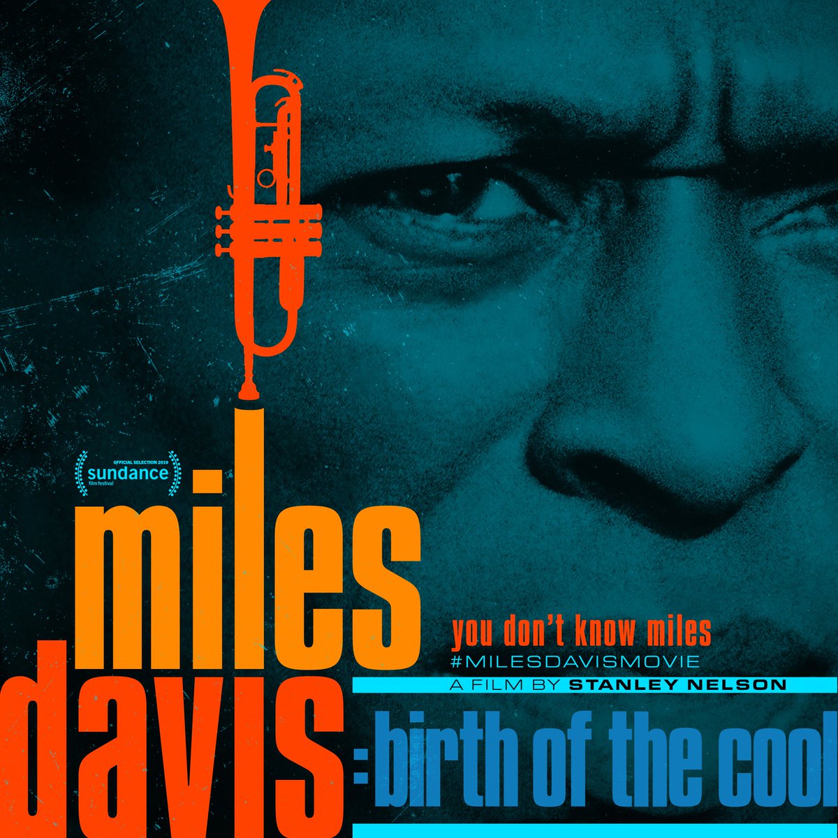 AuthentiK_C's tweet photo. MILES DAVIS: BIRTH OF THE COOL uses words from Miles Davis’s autobiography, offering an incisive insight into our understanding of the legendary musician.  #MilesDavisMovie #authentikcreative #keyart #creative #creativeagency #design #graphicdesign https://t.co/6IHryxR1Y8