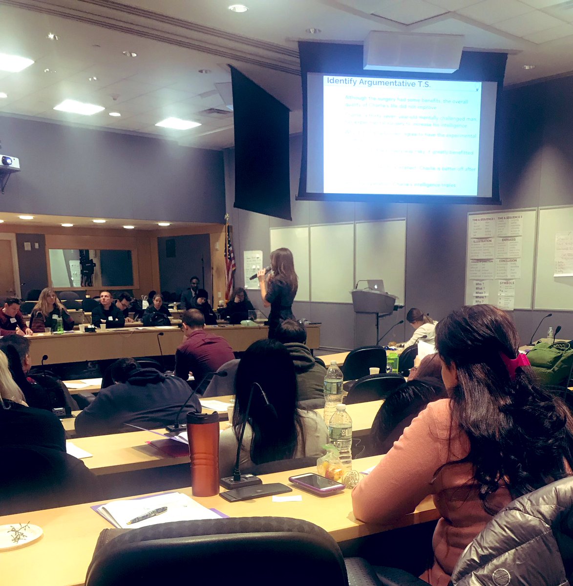 TheWritingRevol's tweet photo. The Writing Revolution presents the Argument workshop to its NYC partner schools. Every TWR strategy contributes to building the foundation students need to think analytically &amp; write coherently. #TeachWriting #TheHochmanMethod https://t.co/6Lw33L5Jvq