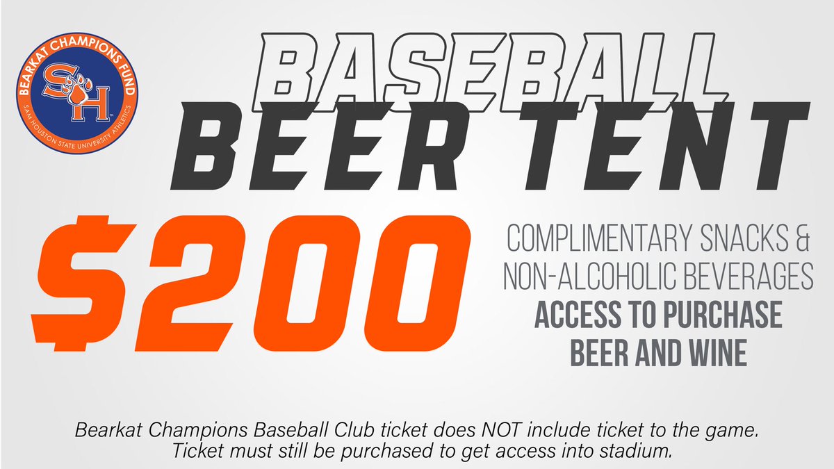 BearkatSports's tweet photo. Beer ✅
Baseball ✅
Bearkats ✅ https://t.co/l9F1XROO4b