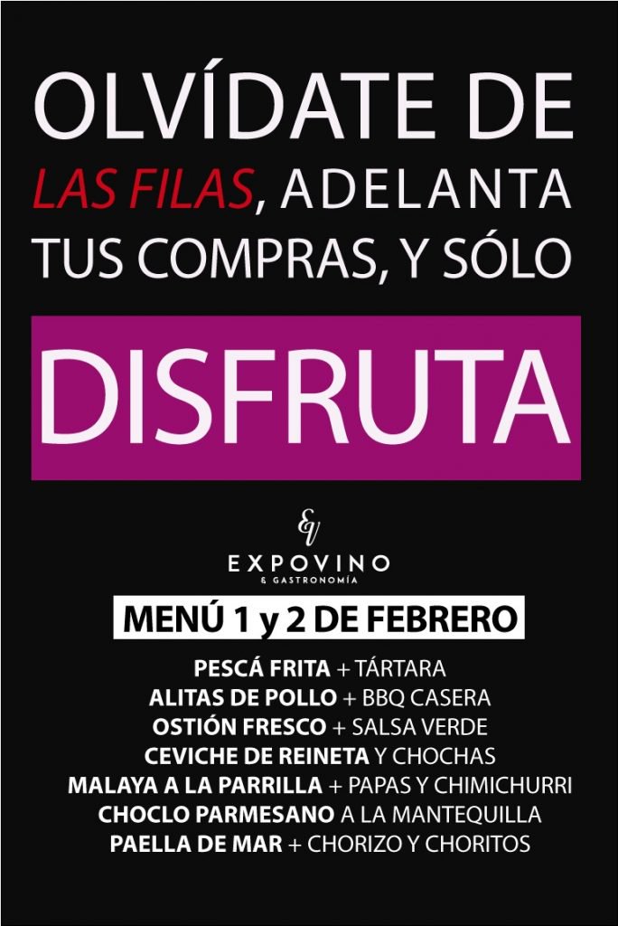 ExpoVinoValpo's tweet photo. Te presentamos la oferta gastronómica que tendremos este 1 y 2 de febrero en nuestra #Expovino 2019, en el #PaseoYugoslavo.
Adquiere los tokens de forma anticipada y evita las filas.
Más información en el siguiente enlace: 👇👇👇
https://t.co/9s4207krno https://t.co/K50RXZxB0S