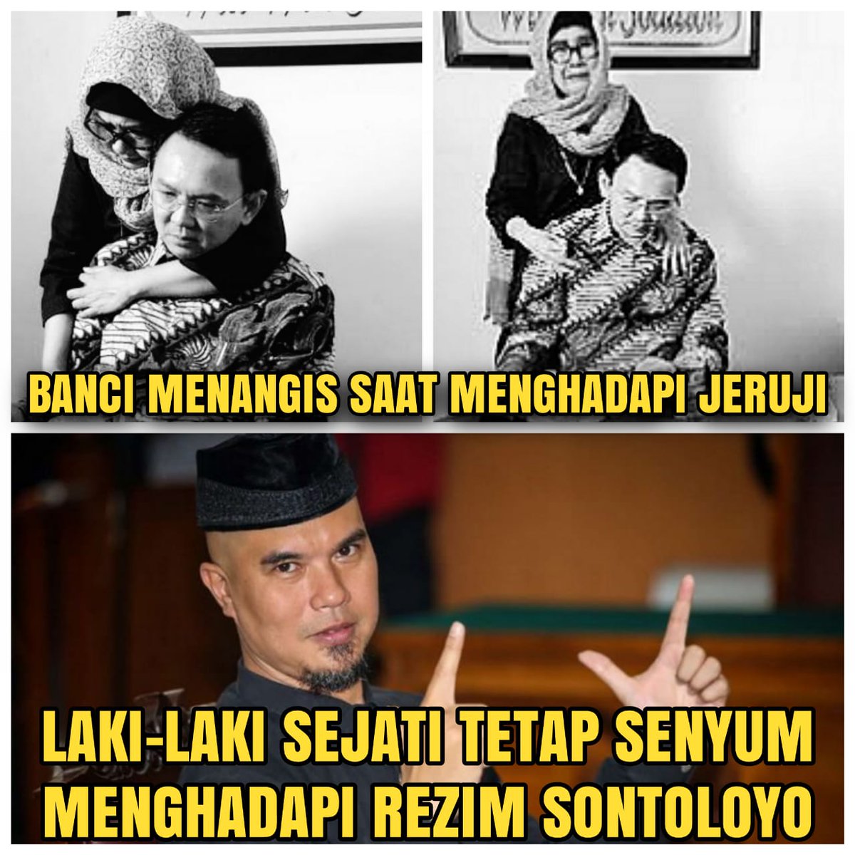 netizenanon's tweet photo. Banci VS Laki-laki sejati.

#AhmadDhaniKorbanRezim https://t.co/T0TRCLodwc