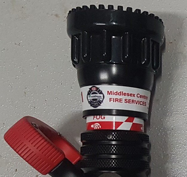 JP_AJSTONE_FIRE's tweet image. Congrats to Chief Toth &amp;amp; the Middlesex Centre Fire Services on the delivery of the new Custom Logo'd and NFPA Colour matched Nozzles. TFT Innovation and customization is available to all our customers. Just ask your A.J. Stone Fire Service Specialist how. TFT-Water Is All We DO!