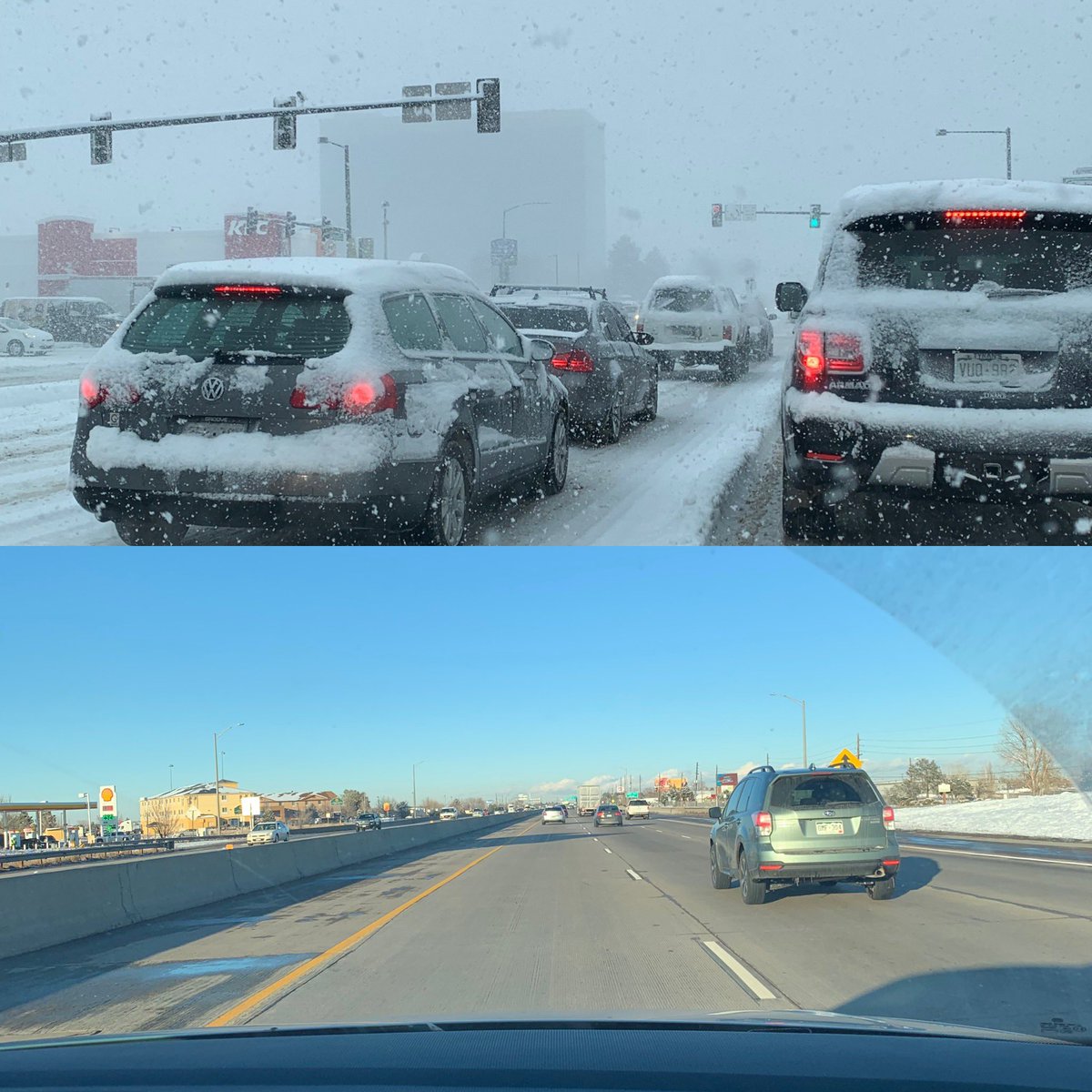 Poka711's tweet photo. Drive into work and drive home...#coloradoliving https://t.co/fR7Bji2Lr8