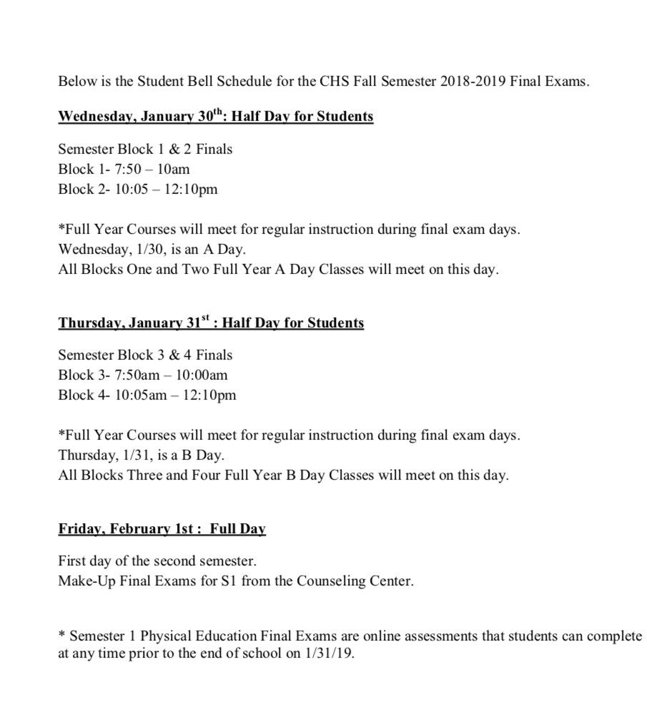 JournalistAtif's tweet photo. Attached here is the Student Bell Schedule for final exams. Please plan accordingly, and good luck on finals! https://t.co/X1XIYlIH9w