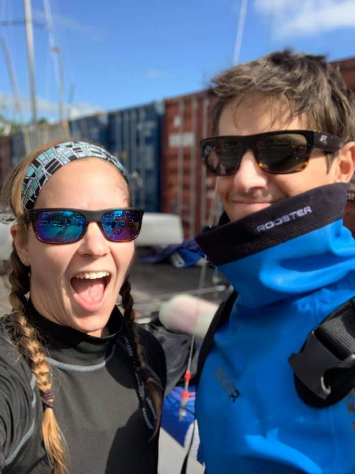 The fastest we have ever sailed in our lives, and nothing broke so that's a plus. Can't wait to start racing tomorrow! #Miami #sailing