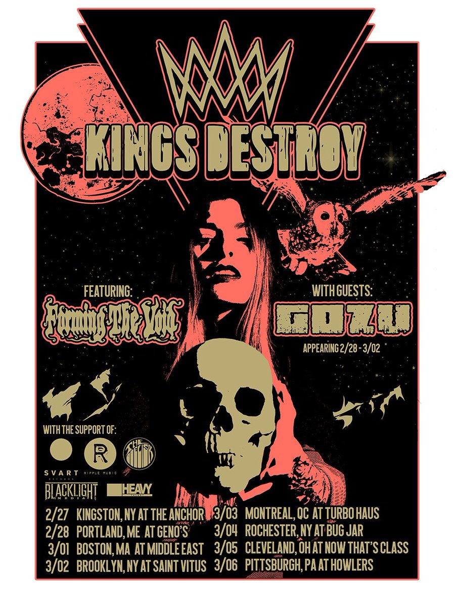 Kings Destroy tour dates with Gozu and Forming The Void !