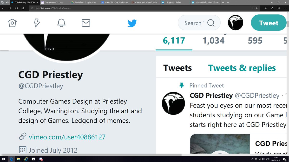 CGDMattWilson's tweet image. When you just realise after many months that your twitter has been hacked and you profile description has been changed by one of your dyslexic students. Best of it is i thought i had done it first.