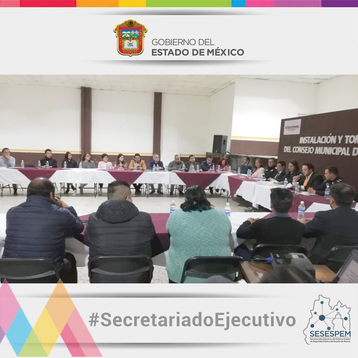 SecretariadoGEM's tweet photo. #SESESPEMInforma
En el marco de la I Sesión Ordinaria del Consejo Municipal de Seguridad Pública Otzolotepec, cabe destacar que se instalaron las Comisiones de Prevención, Honor y Justicia, Planeación y Servicio Profesional de Carrera https://t.co/JiPNRwbq2f