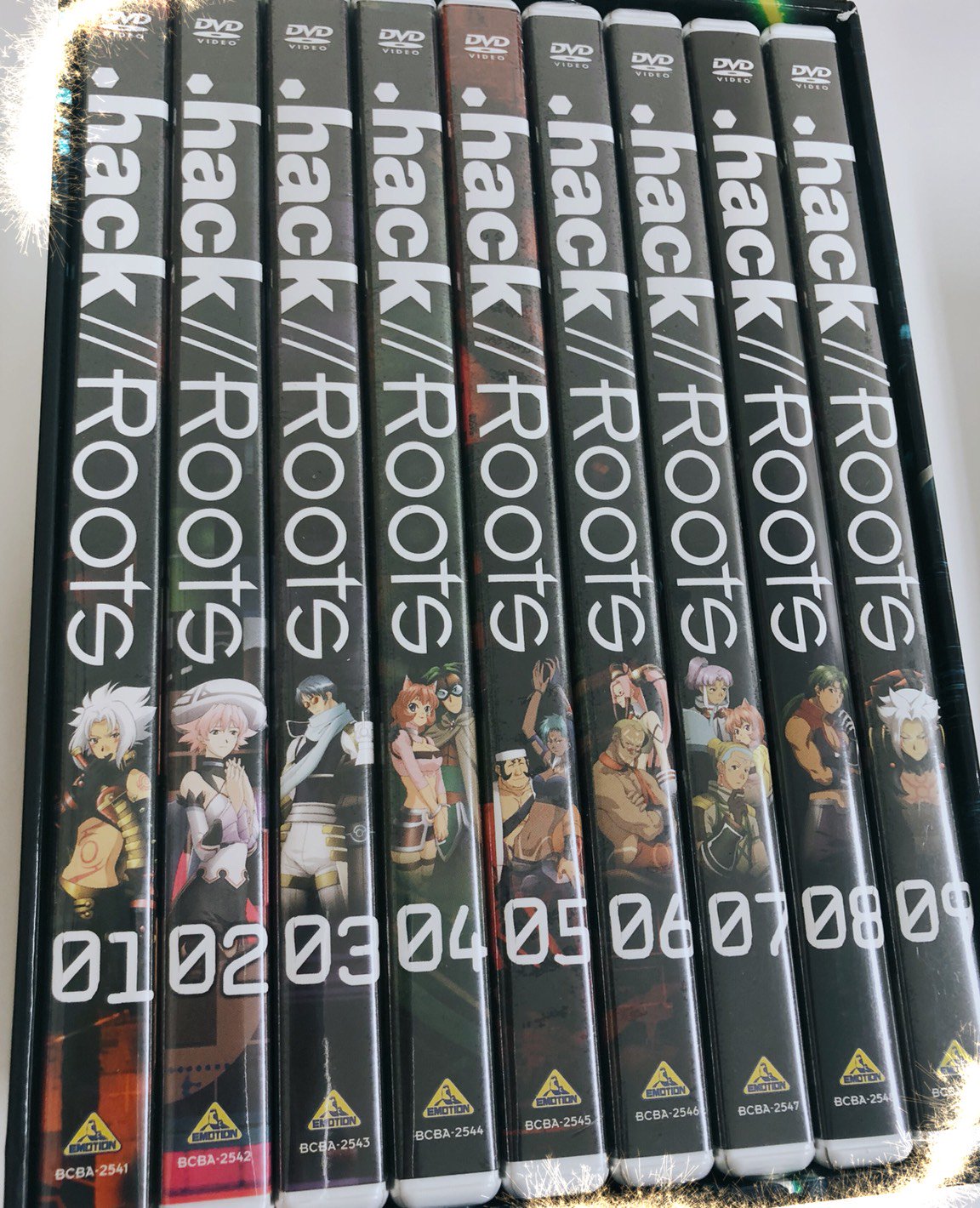 Cyberconnect2 Official En Good Morning Today S Introduction From The Cc2 Shelf Is The Japanese Dvd Set Of The Hack Roots Anime This Box Of 9 Dvds Is Decorated With Images Of