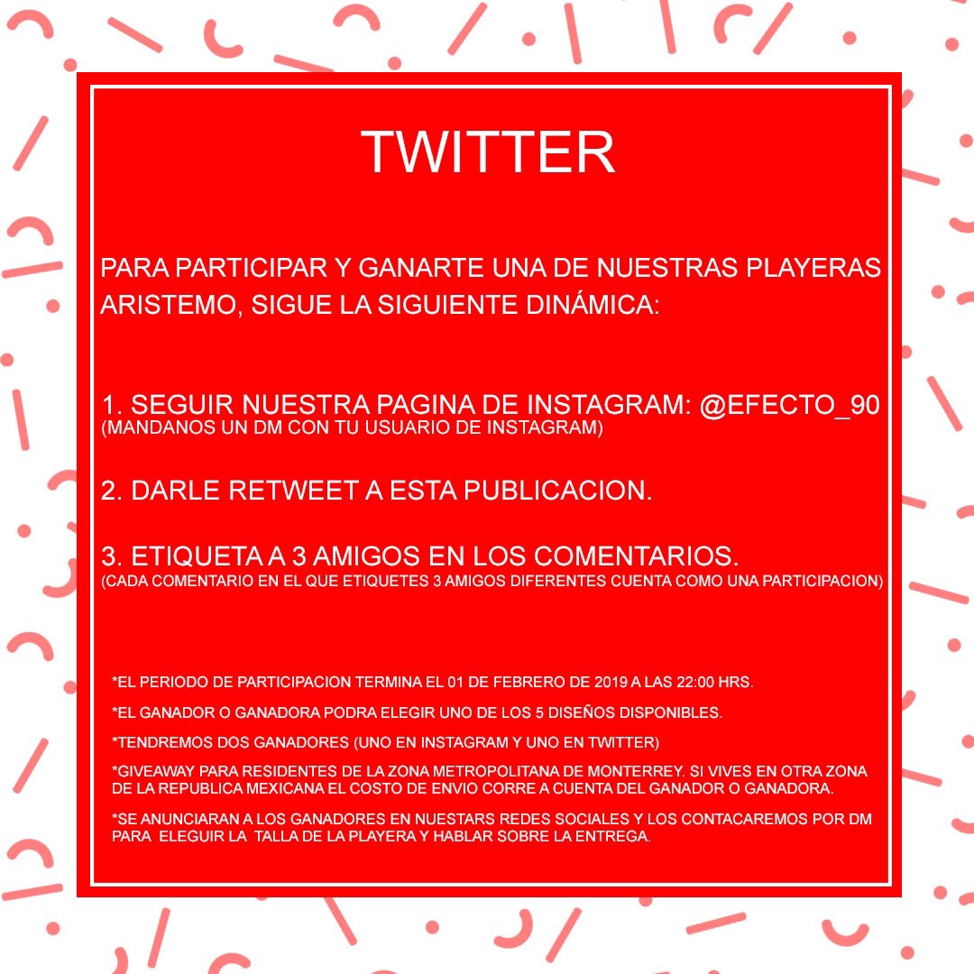90Efecto's tweet photo. Ultimos dias para participar en nuestro Giveaway!!! Asies!

TAHI ARISTEMO https://t.co/qaC5CI8R3k