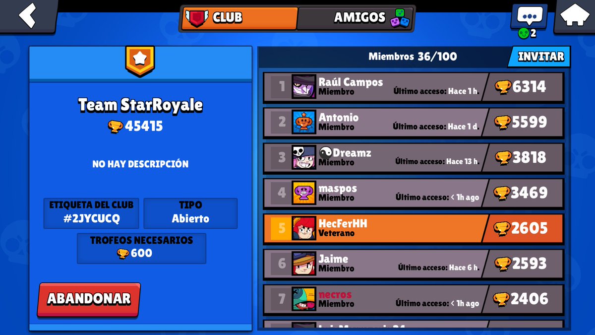 RoyaleStarsMX's tweet photo. Los invitamos a que se unan a nuestro Club de Brawl Stars, seguimos creciendo juntos 💪😉
#GoStarsRoyale⭐🇲🇽 https://t.co/ObdLXR2dSi