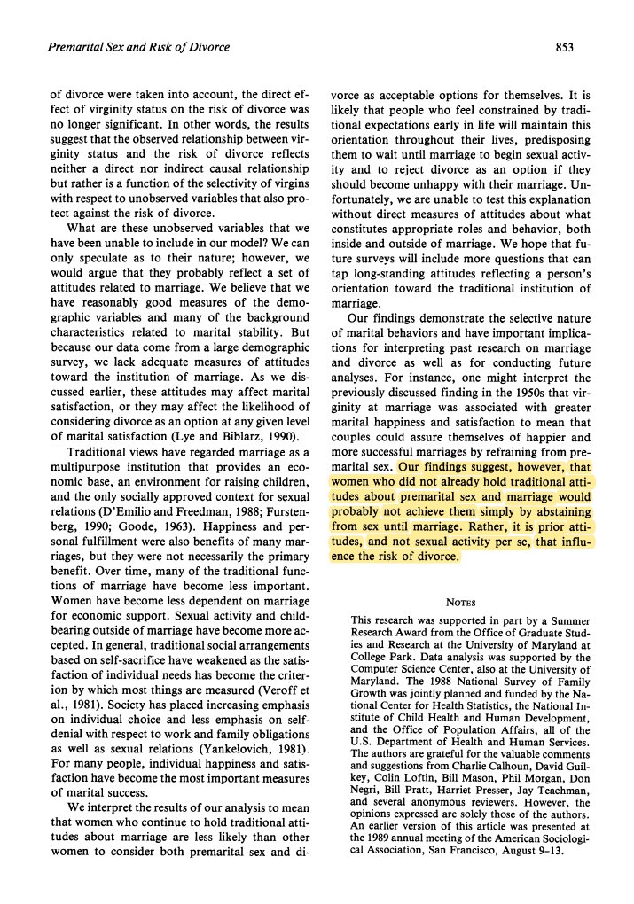 The intent to wait till marriage is what determines marital stability. Virgins who do not intend on waiting till marriage but are virgins at marriage also have similar divorce rates than those that commit adultery. https://www.jstor.org/stable/352992 