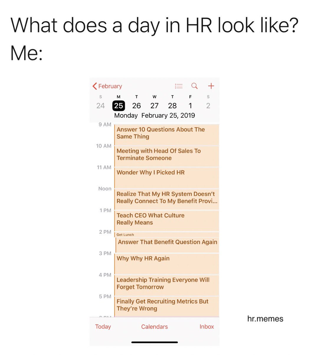 memes_hr's tweet photo. #ADayInHR #HRDays #TheSameBenefitQuestion #TerminateAgain? #WhyHR #AddDrinkHeavily #hrwithoutbullshit #hrmemes #recruitingmemes #hr #humanresources #talent #shrm #HRBlog #talentadvisor #hrpositive #nextchat #culture #recruiting #HRBooks #HRMS #hrtribe #hrconsultant #shrmblogger18 https://t.co/uxYoHxPxBB