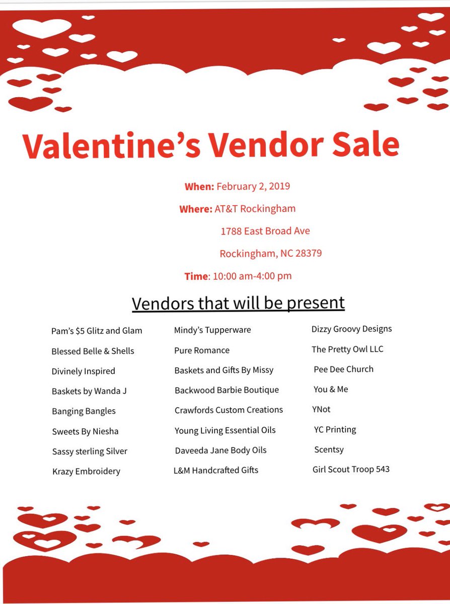 This Saturday it’s going down at AT&amp;T in ROCKINGHAM. We are supporting our small businesses by hosting a vendor sales in our store parking lot. #winninglocally #methodtothemadness #claimingourcommunity  #samsung @PortablesChrisW <a href="/JakeAraghi/">Jake Araghi</a> <a href="/theriddler704/">Stephanie Riddle</a> <a href="/elthonmunoz/">Elthon Munoz</a>
