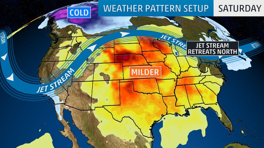weatherchannel's tweet photo. How long will the extreme cold last in the Midwest and Northeast? Fortunately, only a few days: https://t.co/oga1Jhm0wY https://t.co/LF7oI7IsGK
