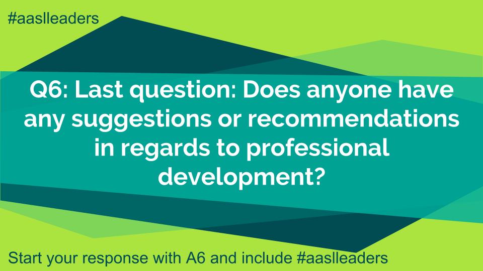 MicaSJohnson's tweet photo. Excited about a book, or a blog, or an idea, or something related to professional dev. and growth?
#aaslleaders https://t.co/6jeP0Qhy9c