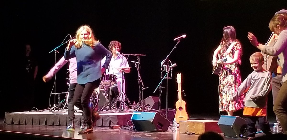 Our own Ms. Palmer gets down  with Sonia de los Santos today at the  <a href="/FlynnCenter/">Flynn Center</a>. #TeacherGotMoves #bsdvt